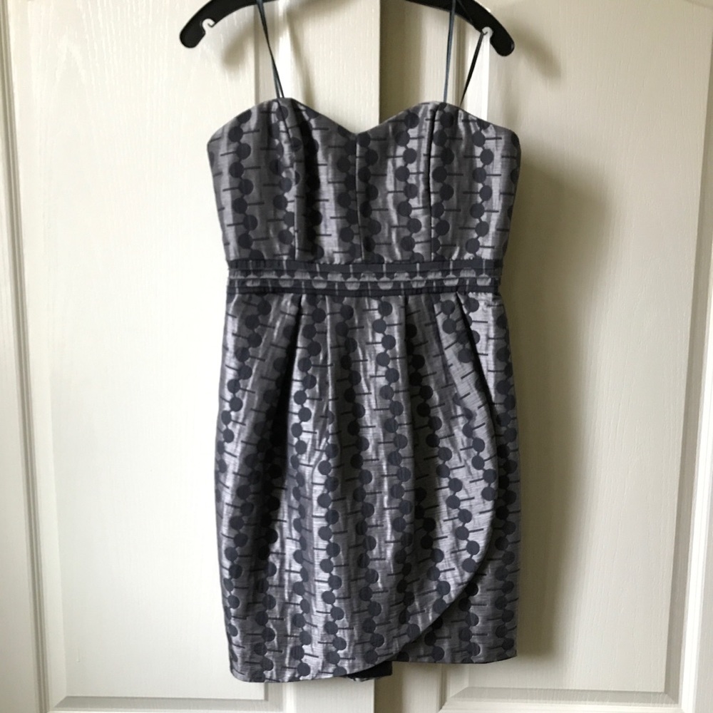 Gray cocktail dress near mint